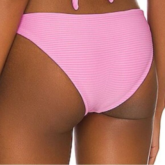 NWT New! L*Space Sol Pink Bikini Swim Bottom Medium Beach Summer Vacation Sun - Picture 4 of 13